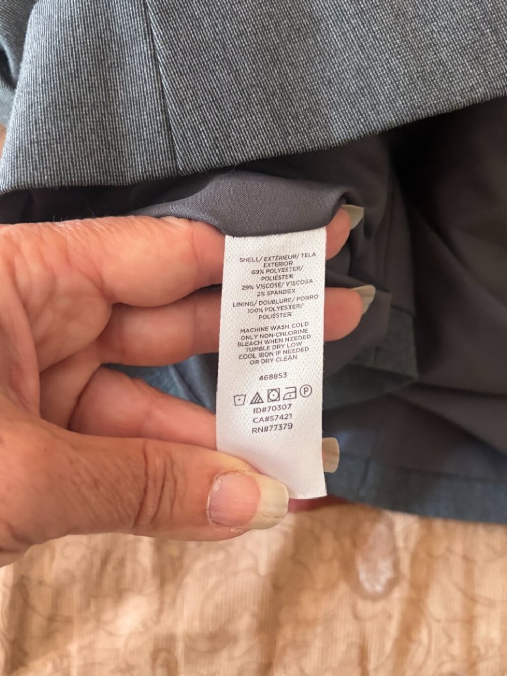 Ann Taylor Factory Gray Blazer Size 16 - Picture 6 of 8